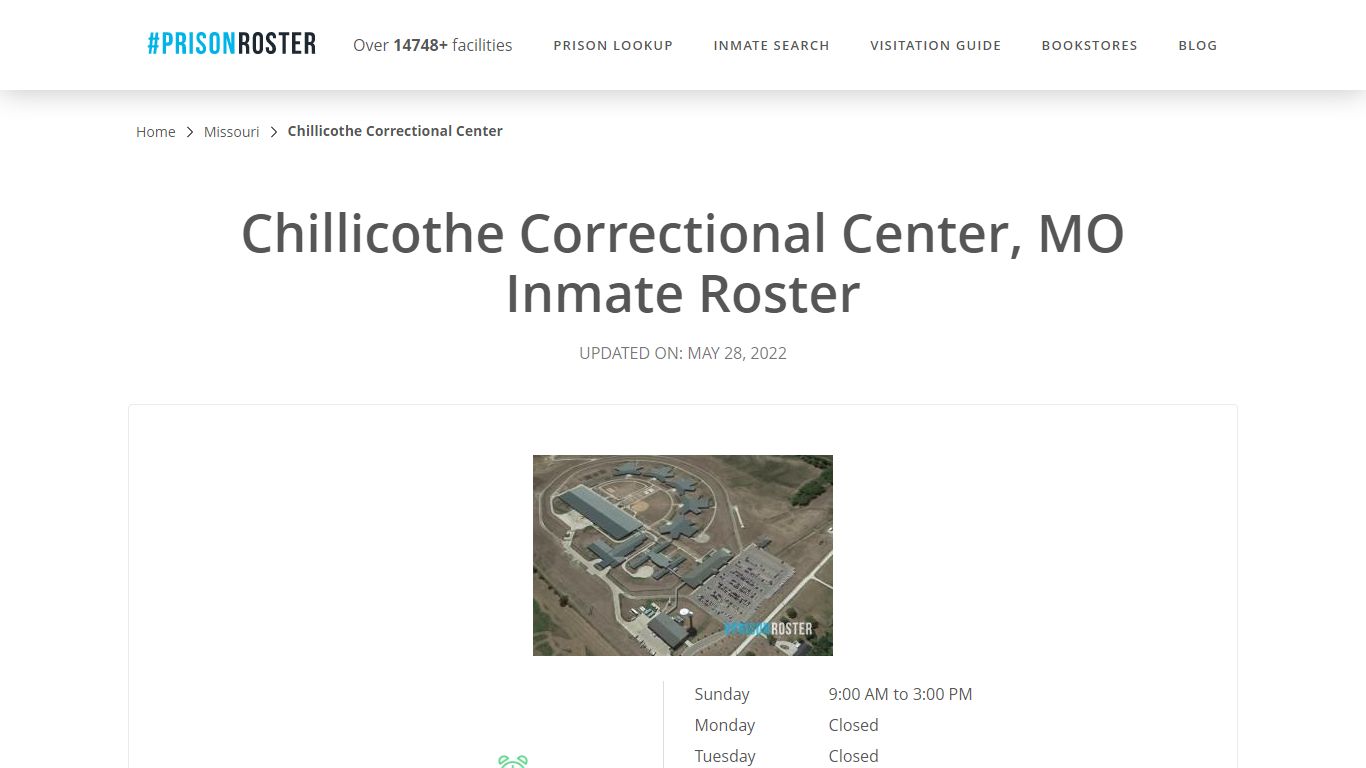 Chillicothe Correctional Center, MO Inmate Roster - Prisonroster